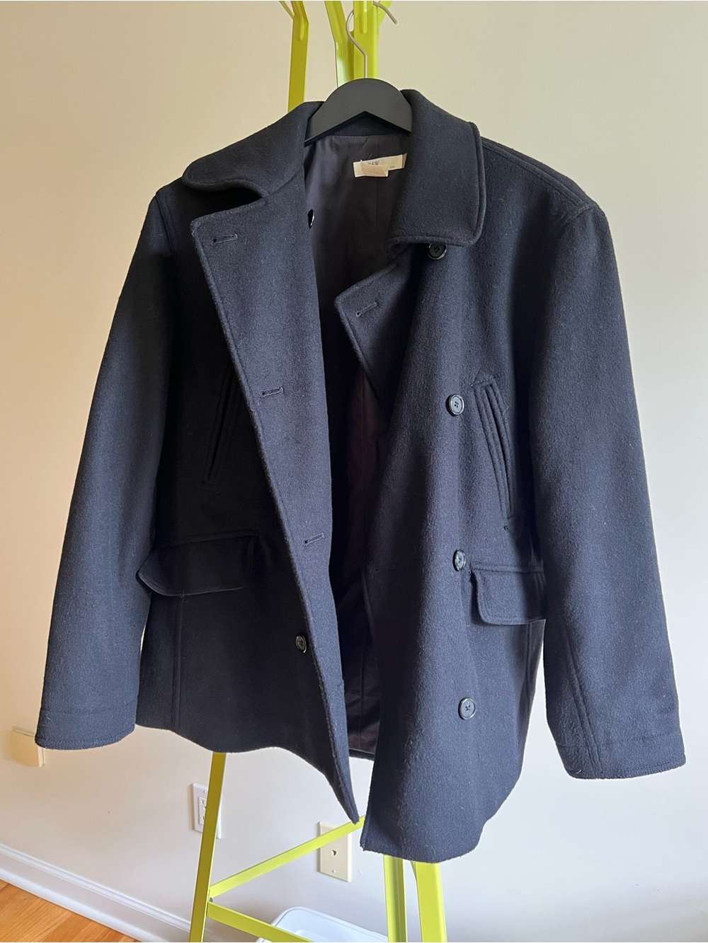 Women’s Black J. CREW Peacoat Wool & Cashmere size M - Picture 8 of 11